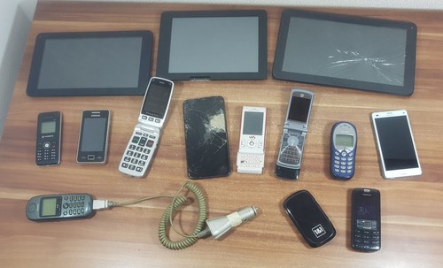 Collezione tablet cellulare