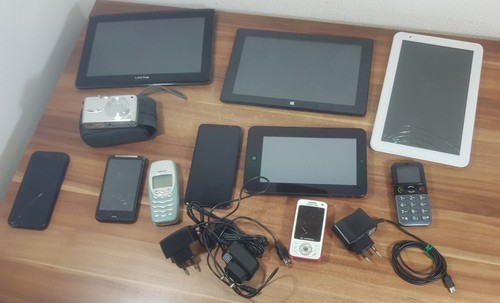 Collezione tablet cellulare