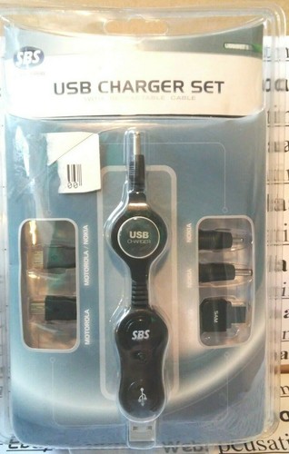 Usb charger kit 5 connectors - charger, +